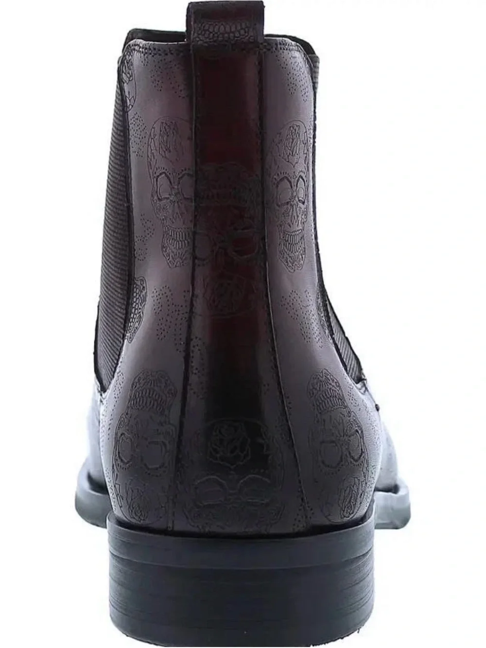 Robert Graham Big Bang Skull Leather Chelsea Boots